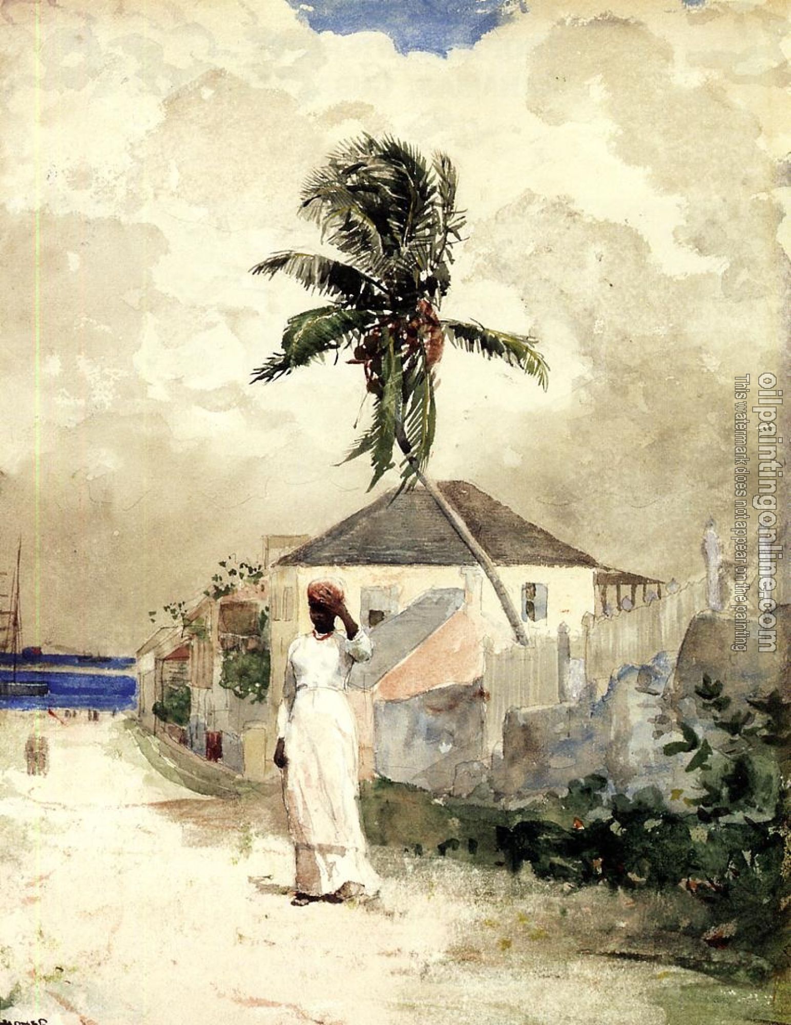 Homer, Winslow - Along the Road, Bahamas